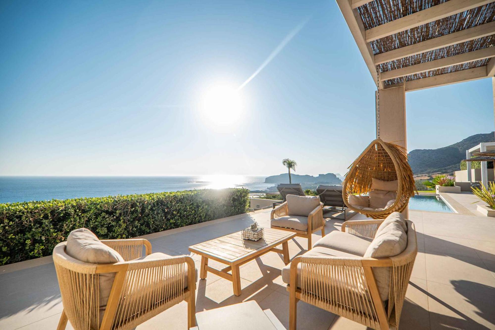 Cielo E Mare Villas I "Free" Heated Pools & Seaview Falasarna Exterior photo