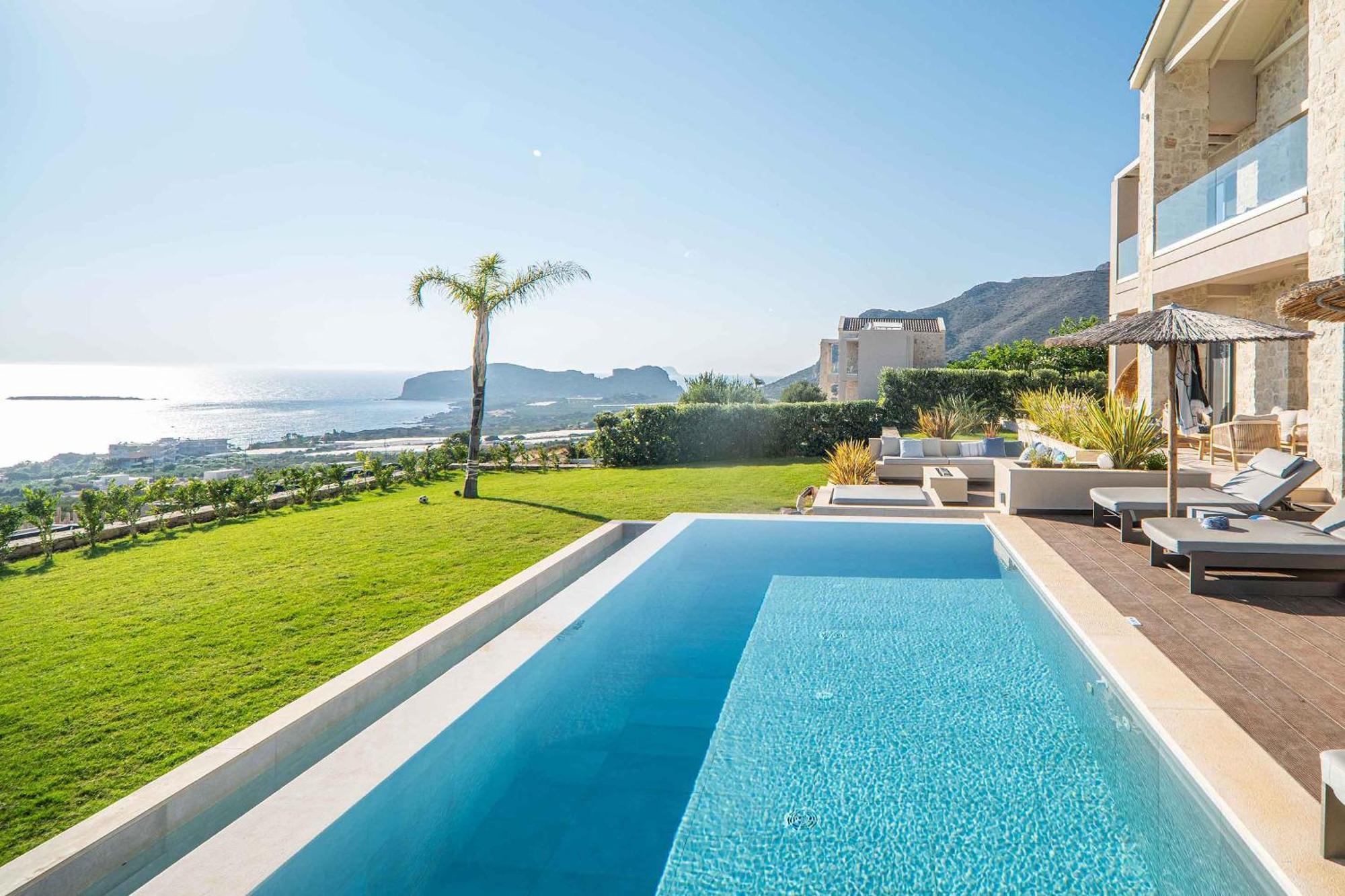 Cielo E Mare Villas I "Free" Heated Pools & Seaview Falasarna Exterior photo